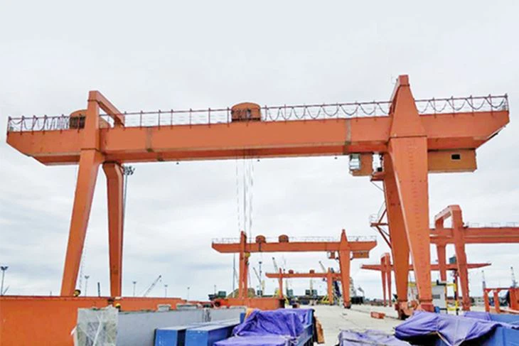 Kelengkapan Pengangkat 10-100T Goliath Hoisting Industrial Gantry Crane
